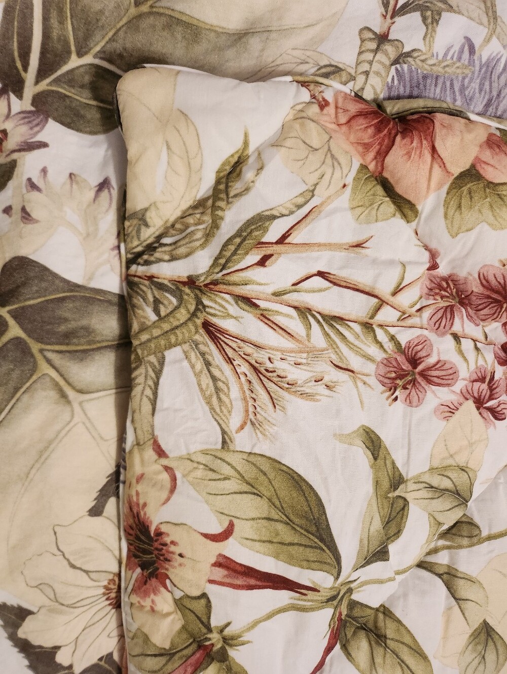 Pottery Barn Thistle Full Queen Duvet Sham Cotton Set